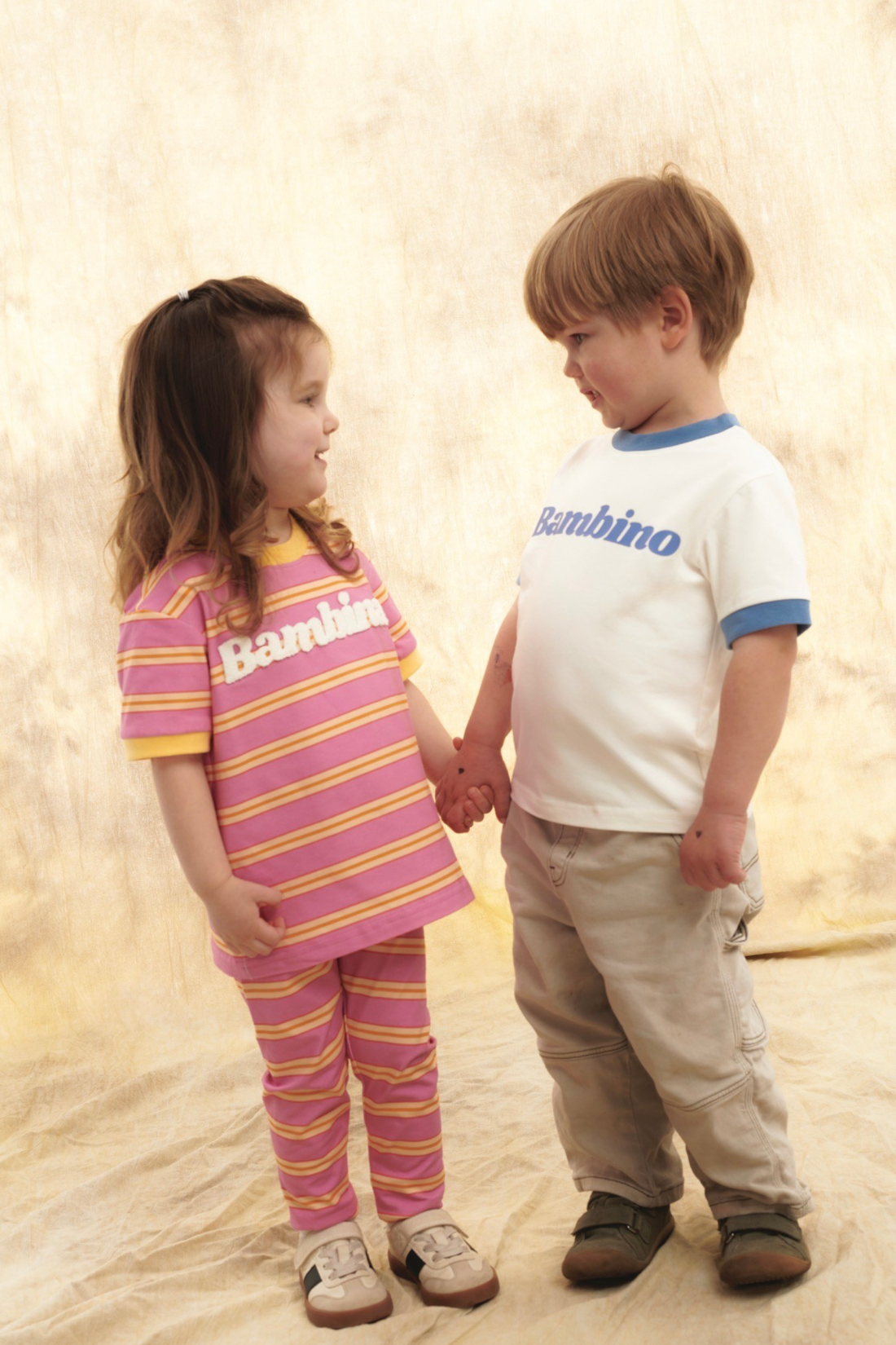 T-SHIRT BAMBINO ŚMIETANKOWY