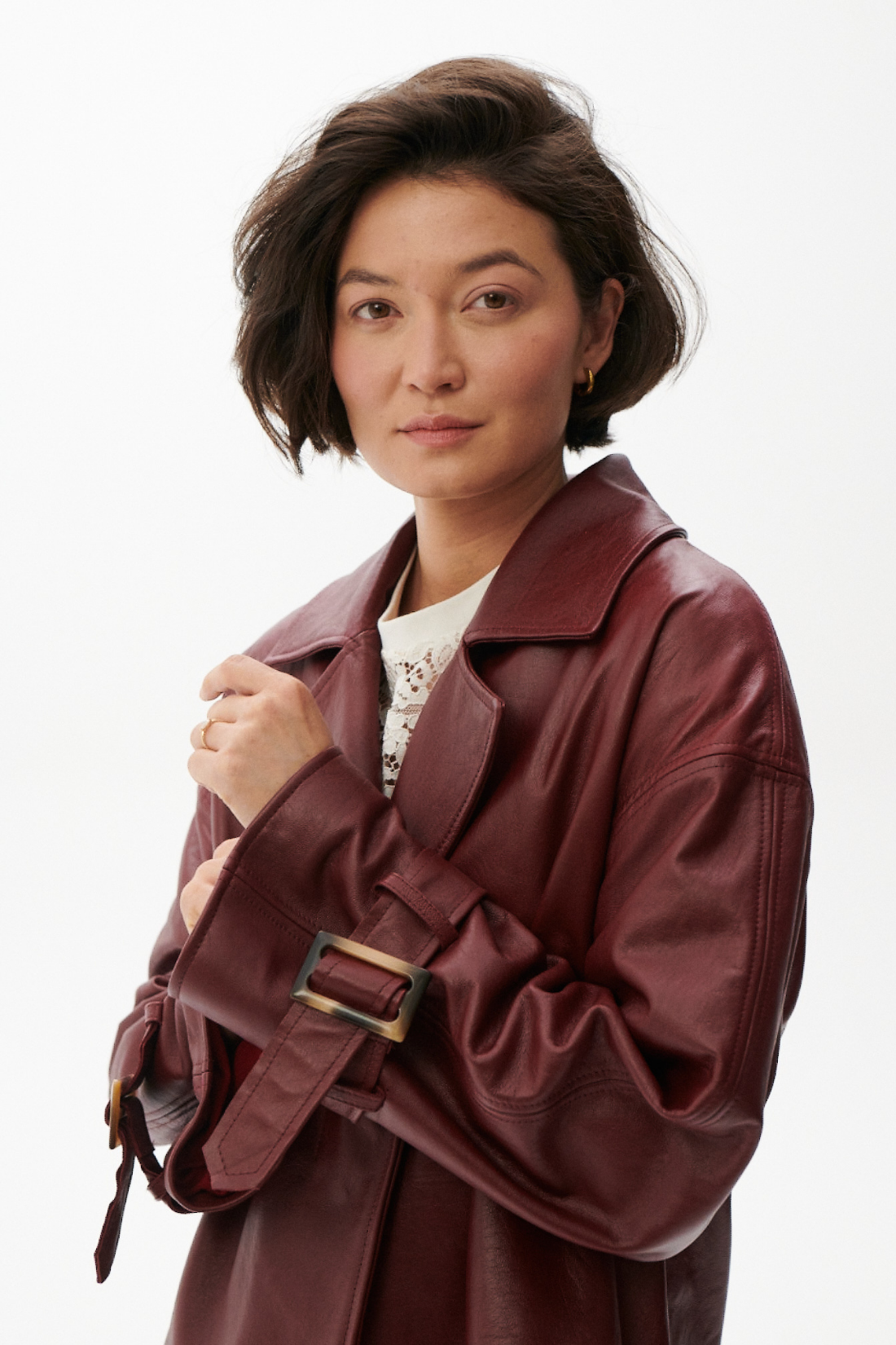 KURTKA SKÓRZANA FINESSE CZERWONA