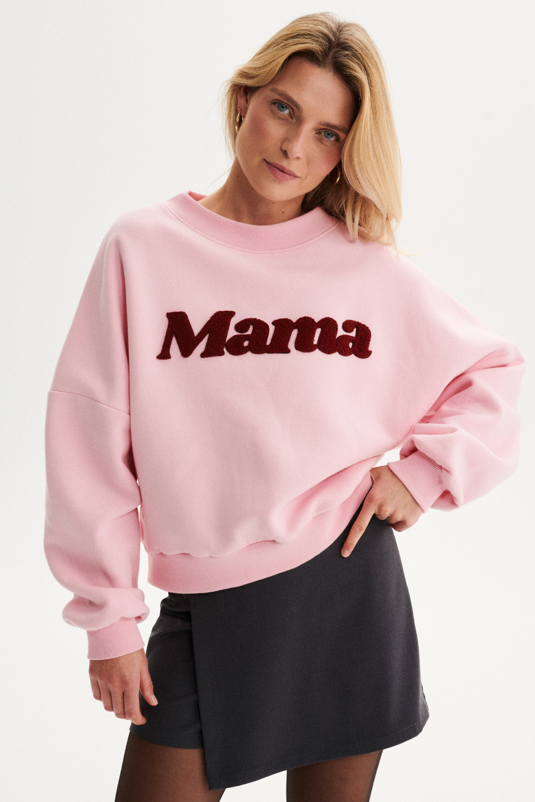 BLUZA MAMA RÓŻOWA