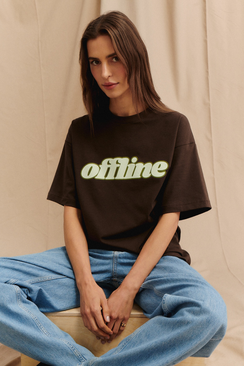 T-SHIRT OFFLINE CHOCO