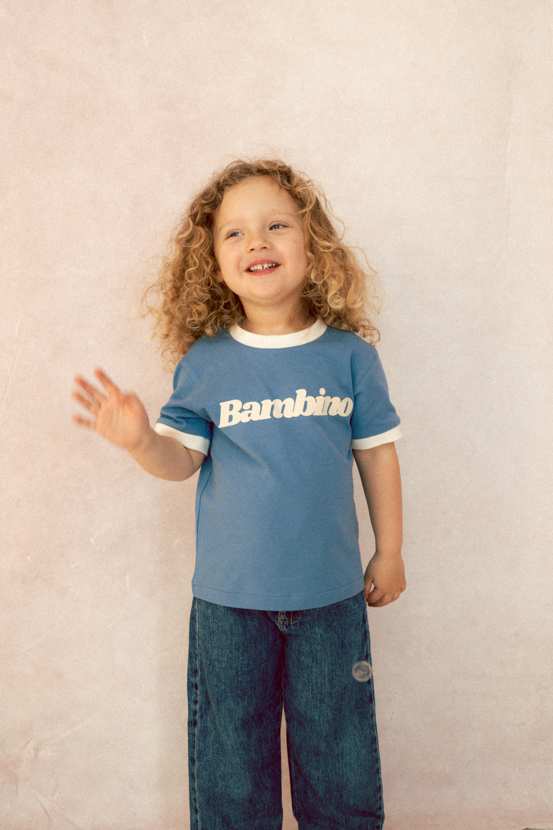 T-SHIRT BAMBINO NIEBIESKI MINI