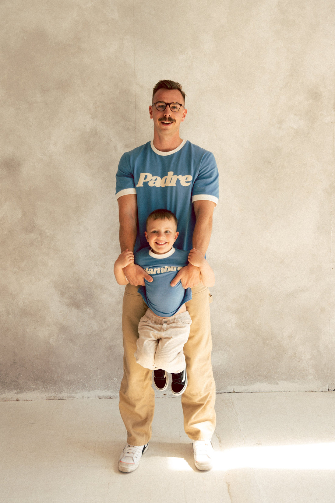 T-SHIRT PADRE NIEBIESKI - MEN