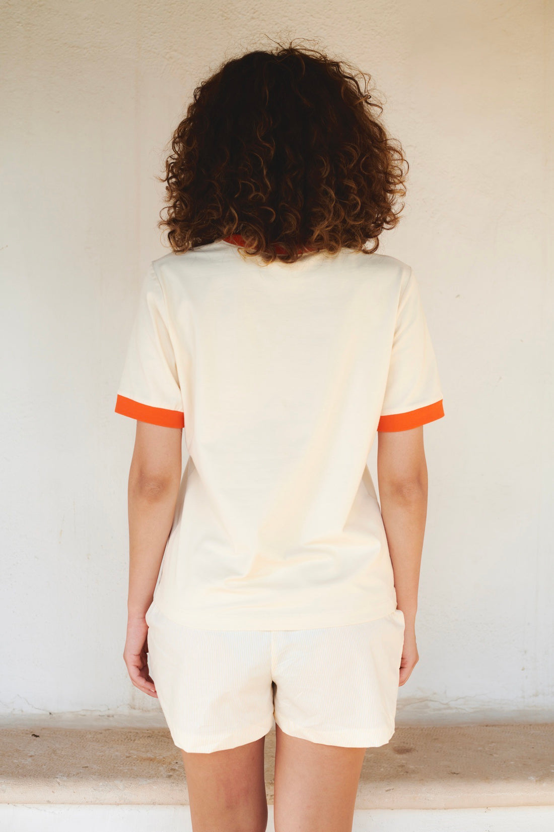T-SHIRT CIAO APEROL KREMOWY