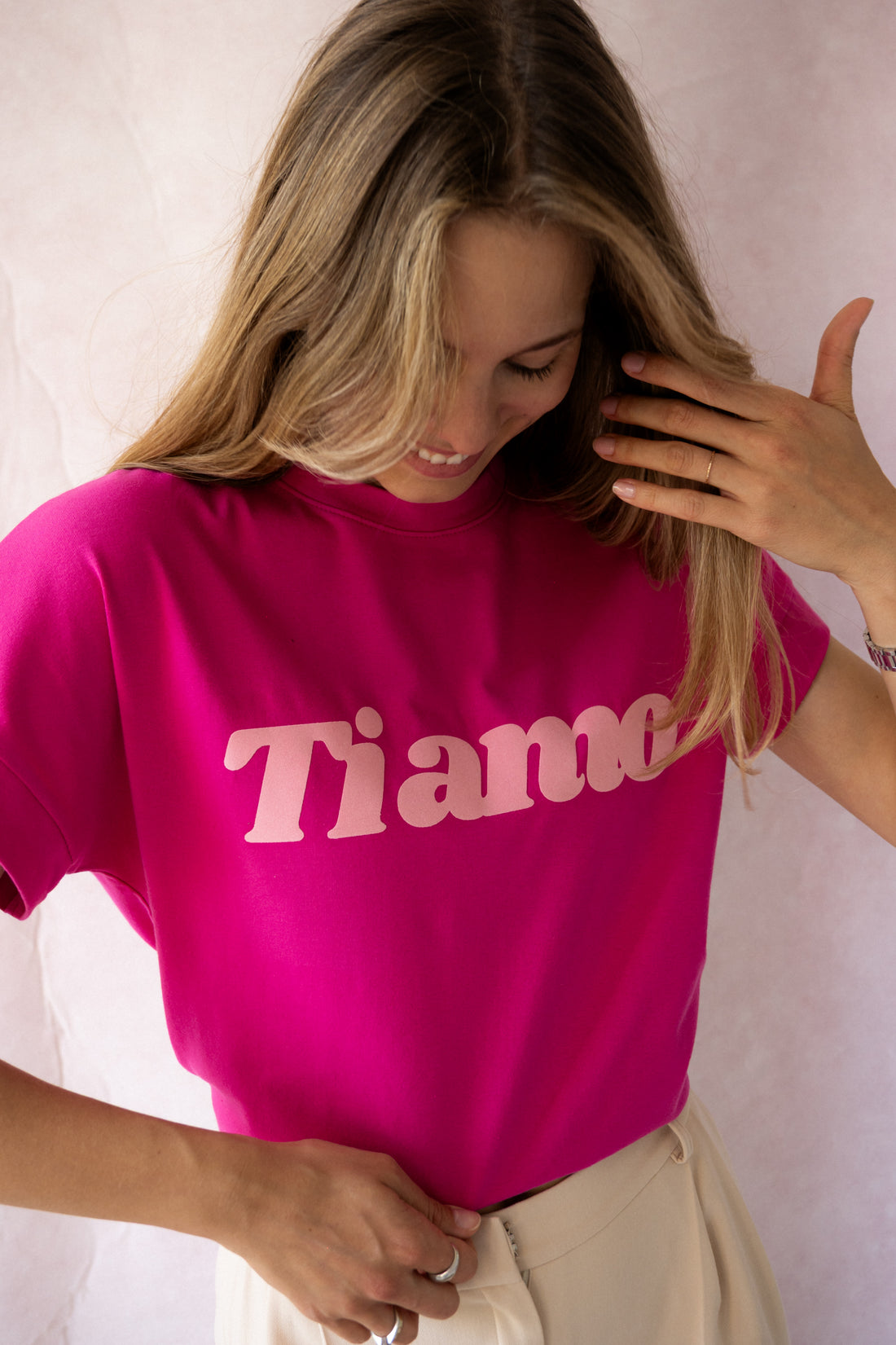 T-SHIRT TI AMO FUKSJA