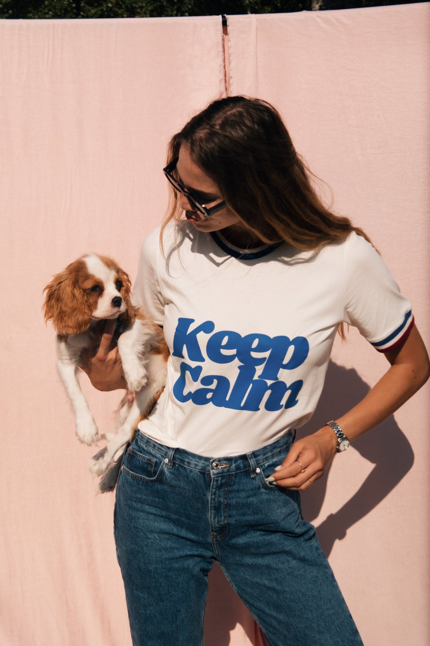 T-SHIRT KEEP CALM CREAM