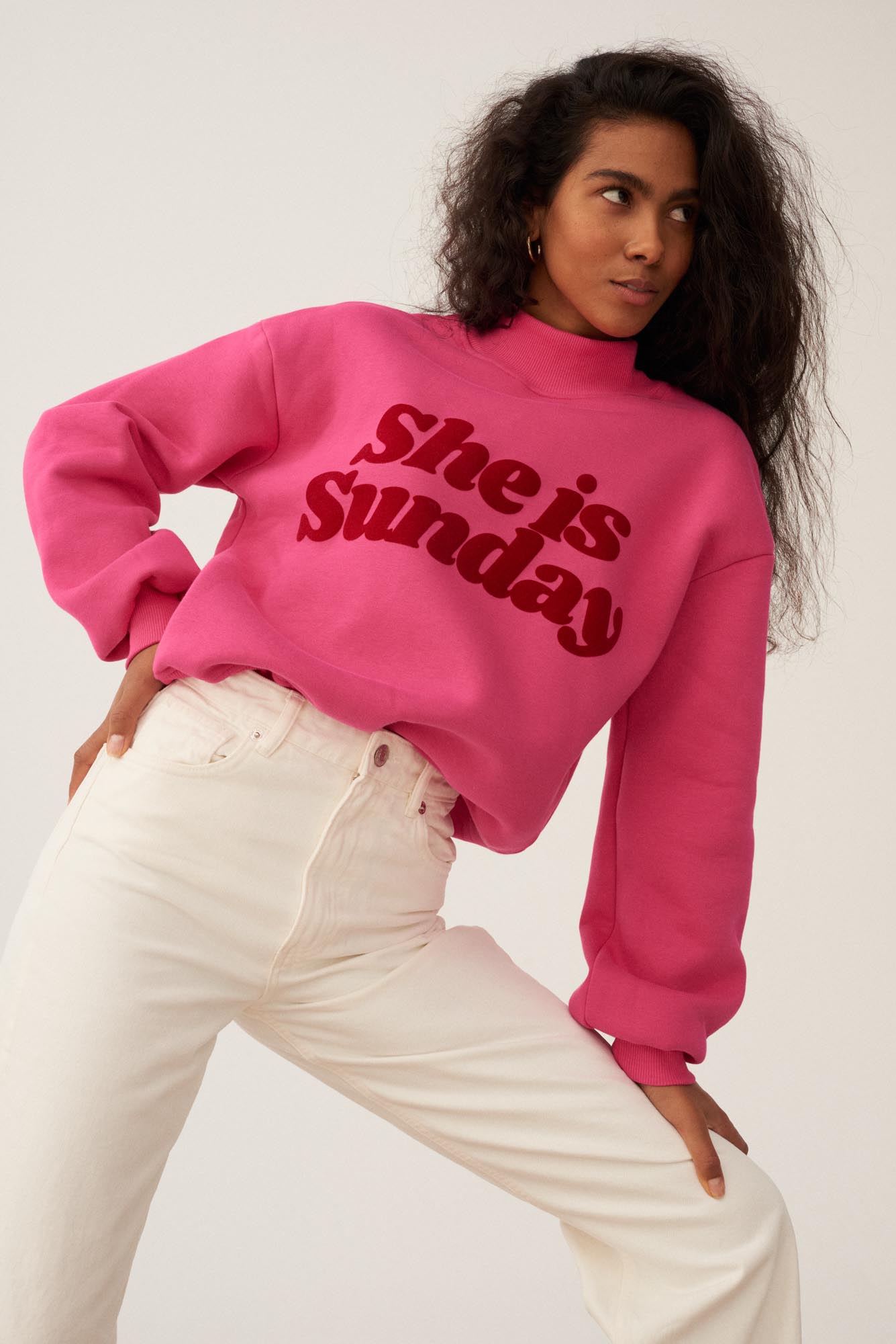 BLUZA SHE IS SUNDAY PINK