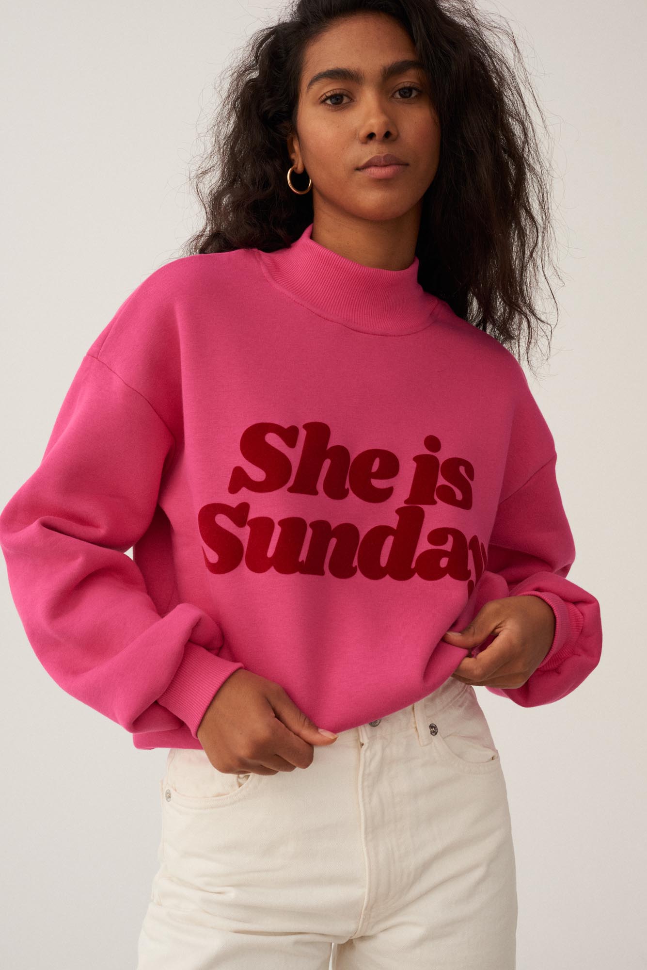 BLUZA SHE IS SUNDAY PINK