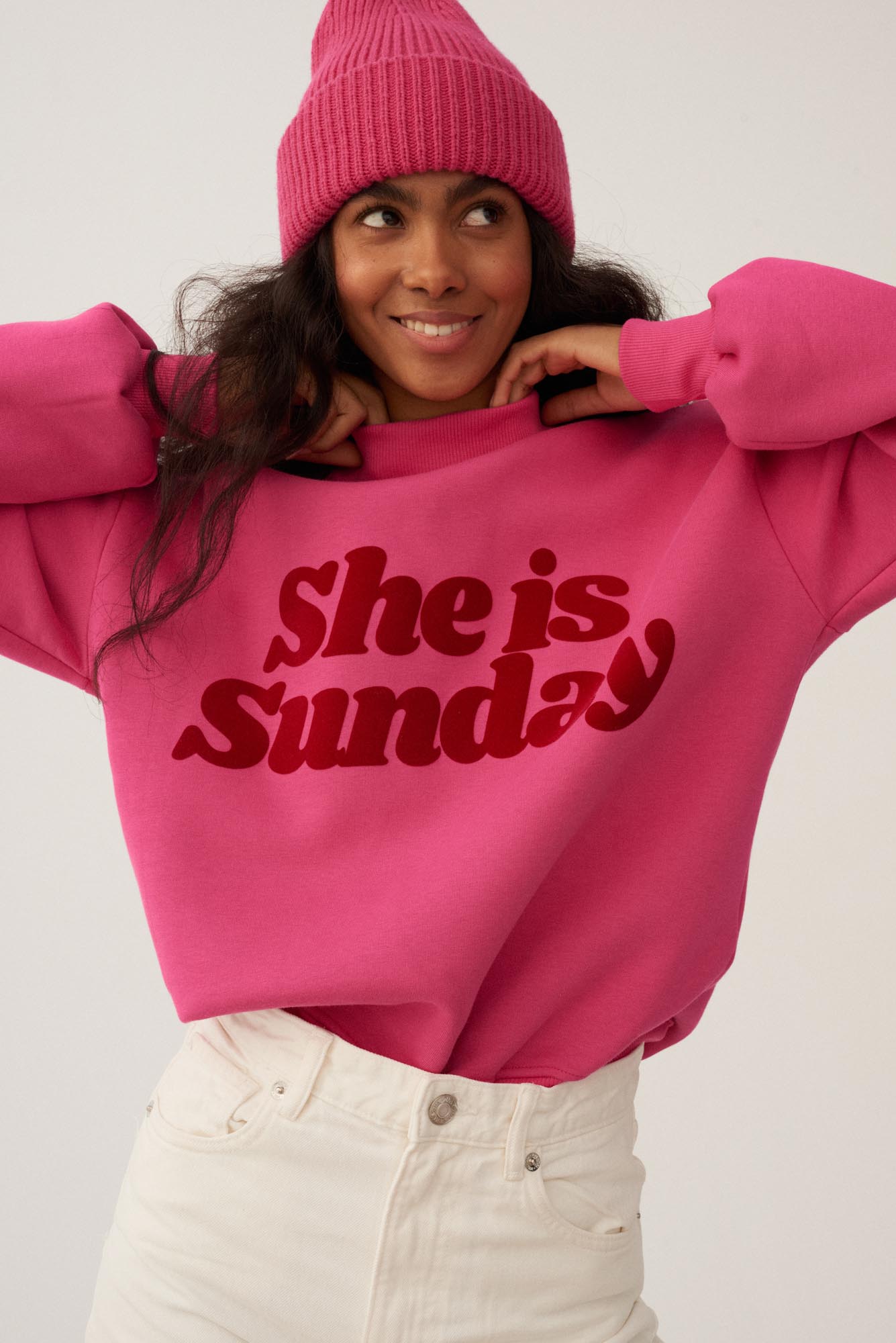 BLUZA SHE IS SUNDAY PINK