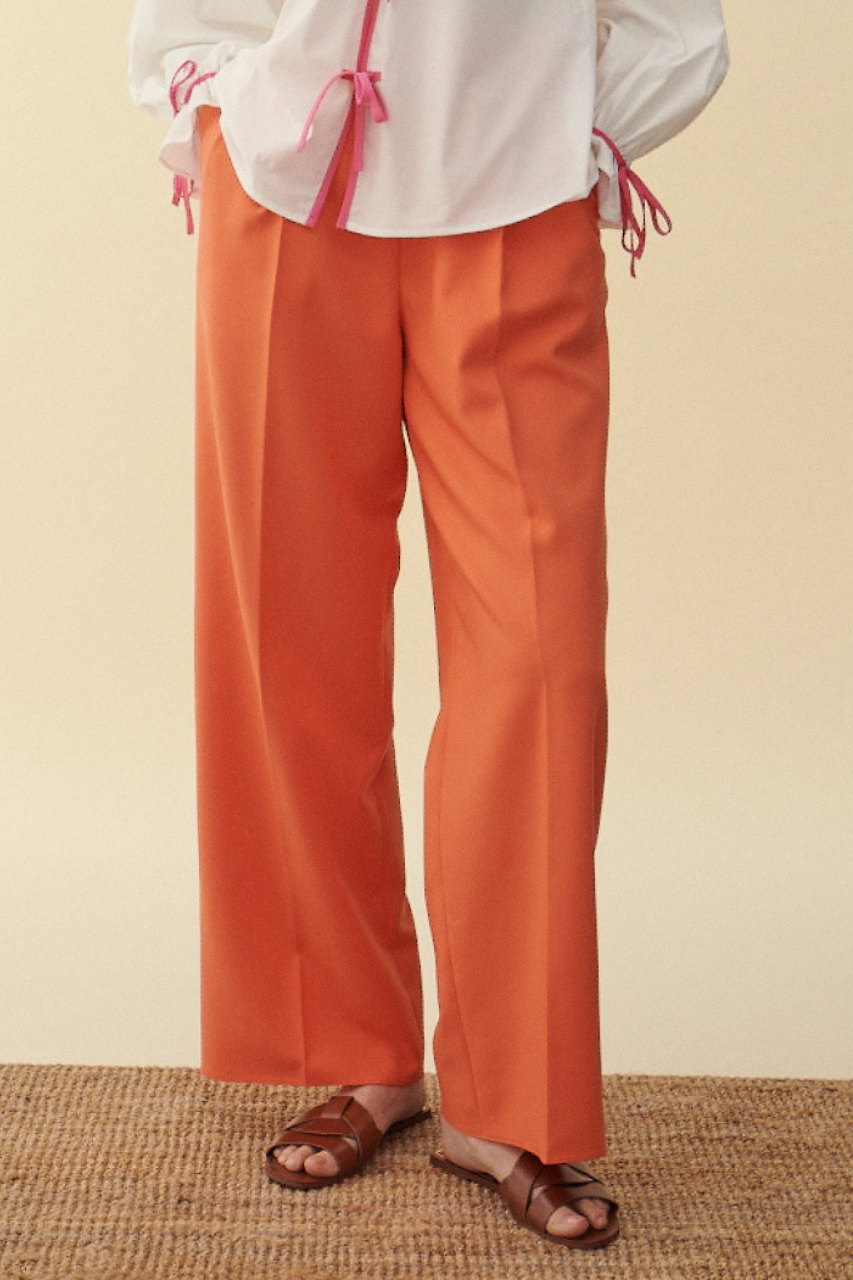 SPODNIE PANTALONI ORANGE