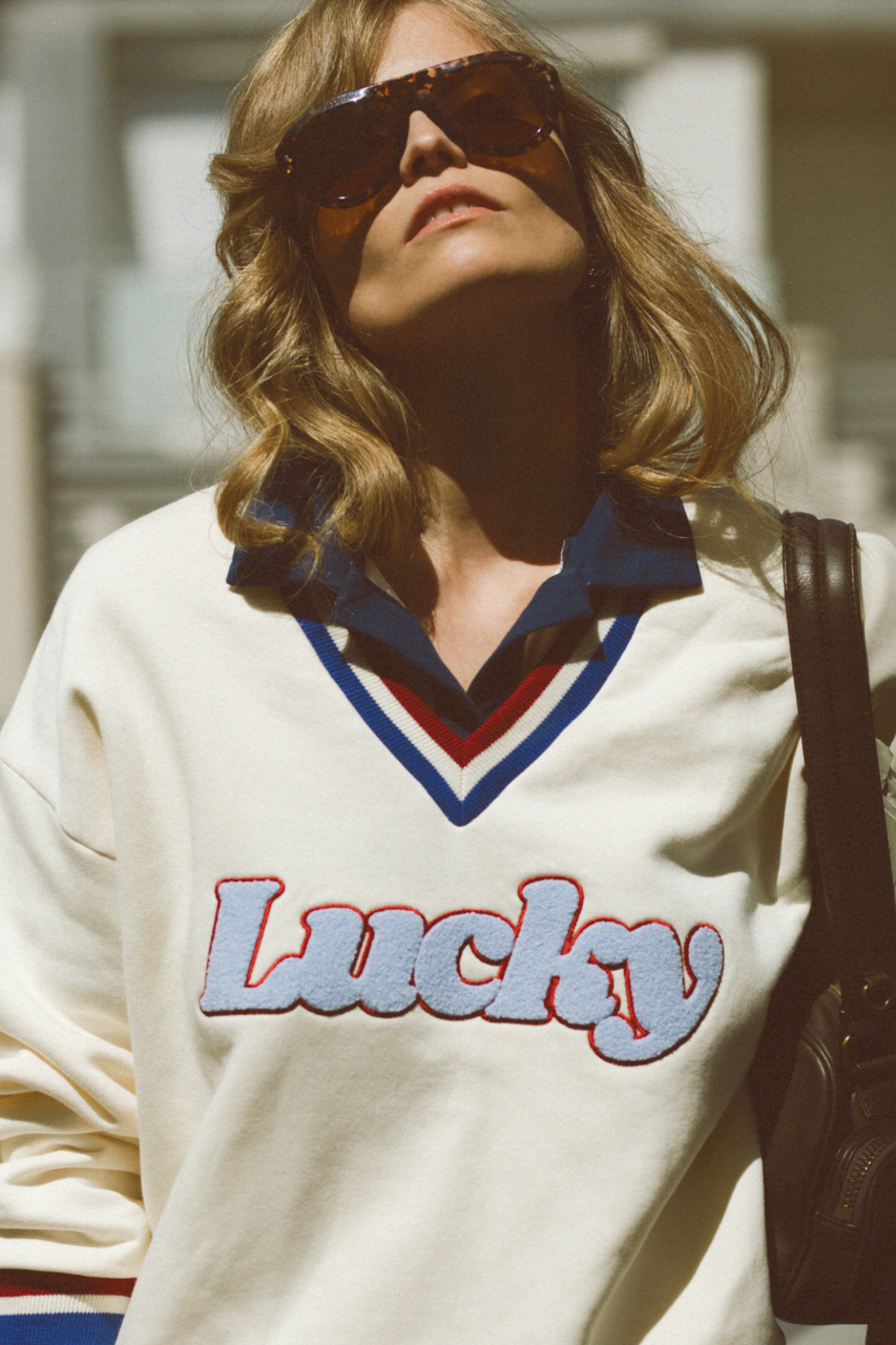 BLUZA LUCKY CREAM