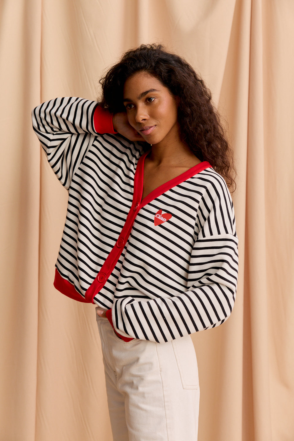 BLUZA CARDIE STRIPED