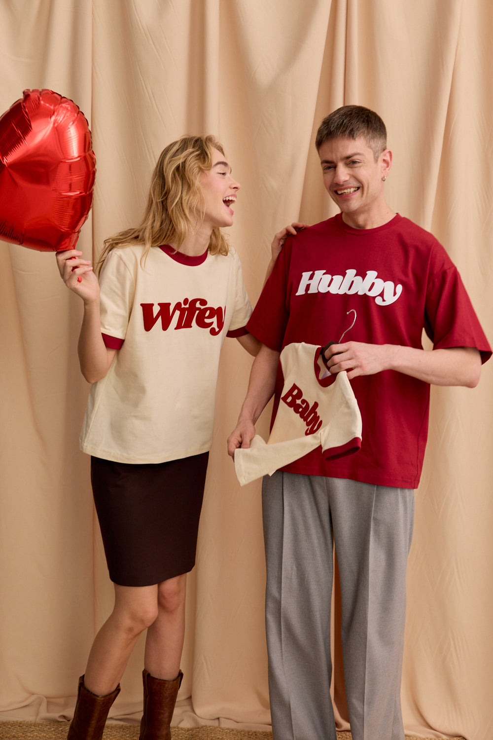 T-SHIRT WIFEY BORDO