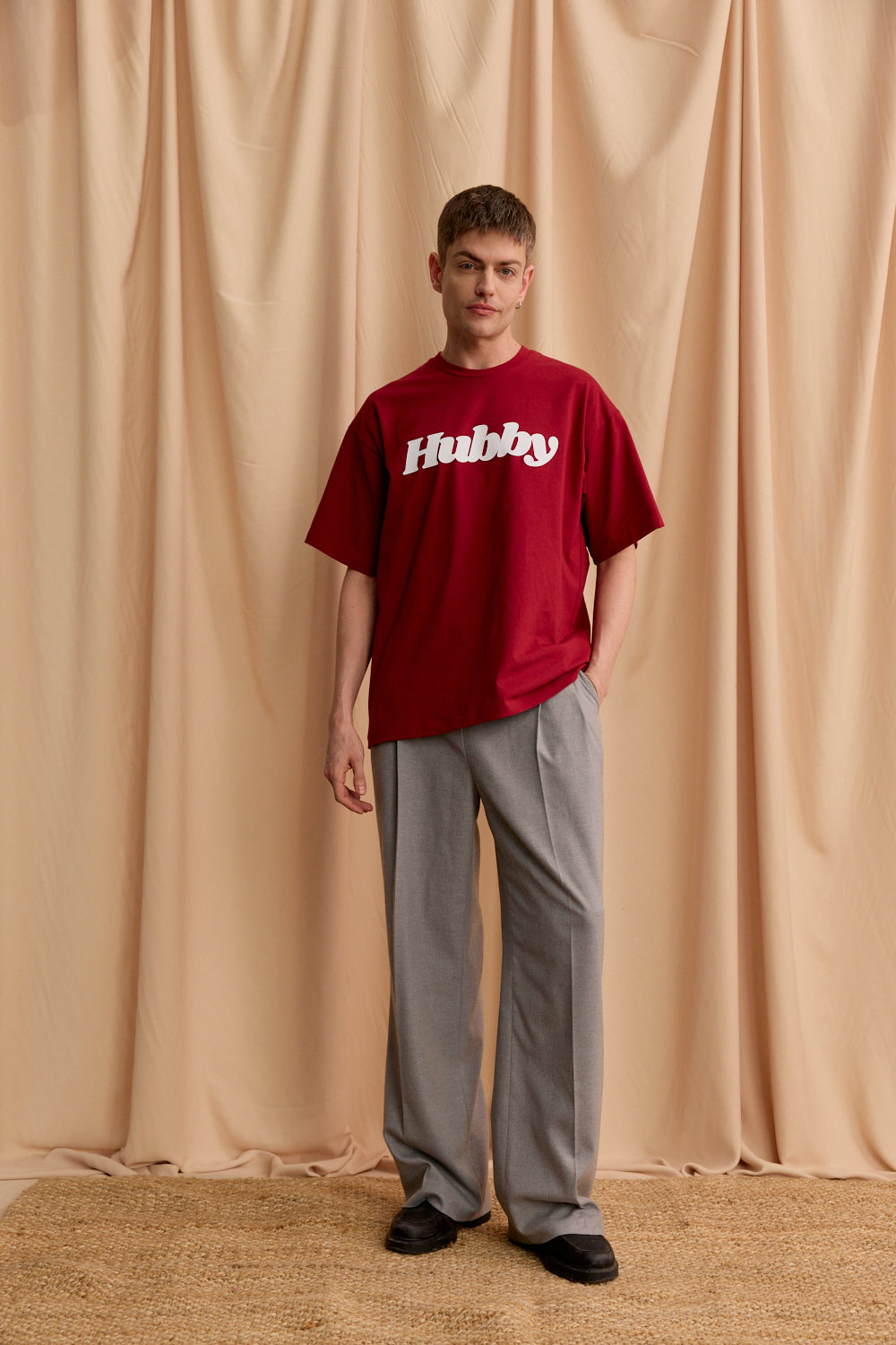 T-SHIRT HUBBY BORDO OVERSIZE - MEN