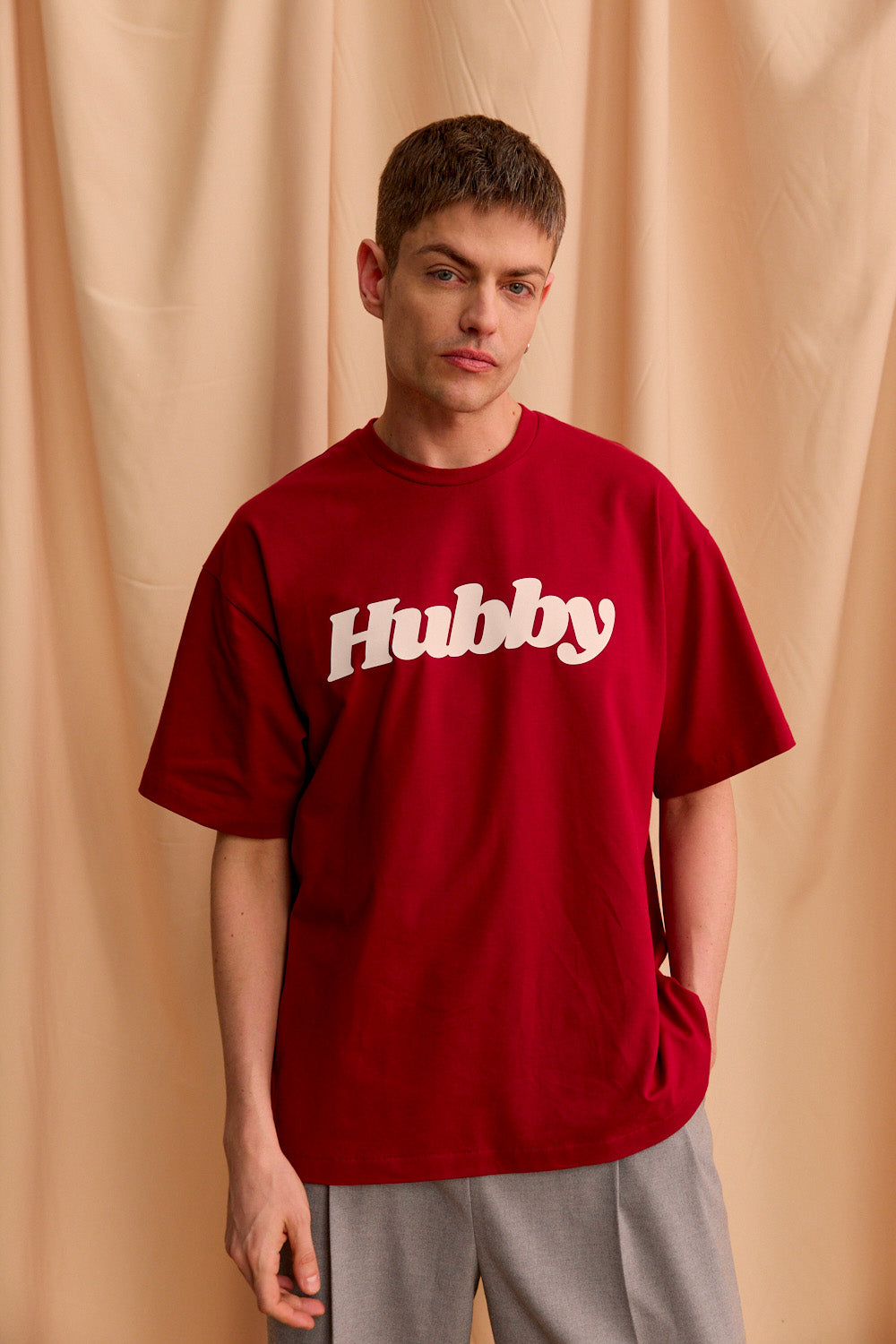 T-SHIRT HUBBY BORDO OVERSIZE - MEN