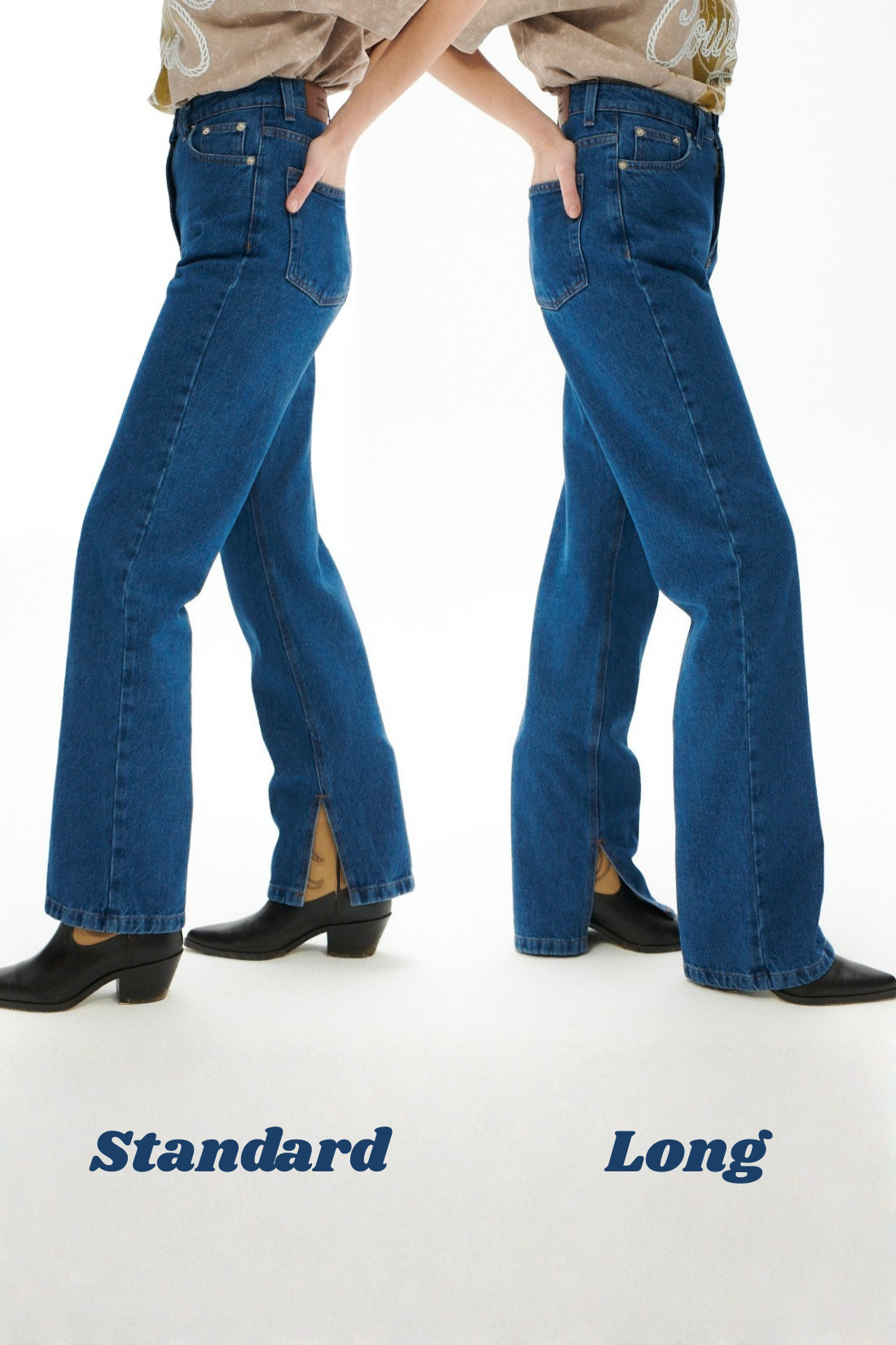 SPODNIE JEANSOWE ICONIC NIEBIESKIE - STANDARD