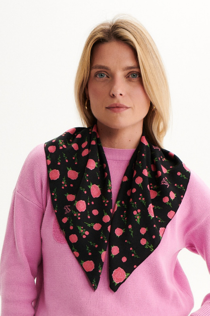 APASZKA RÓŻE CZARNA