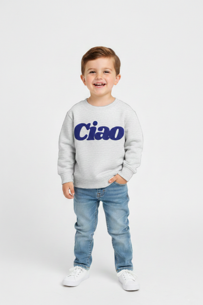 CIAO GRAY MELANGE MINI SWEATSHIRT
