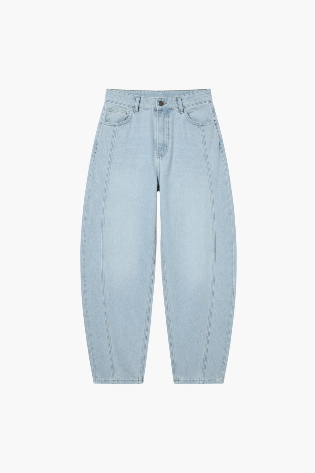 JEANSY ELARA BARREL TALL JASNY NIEBIESKI