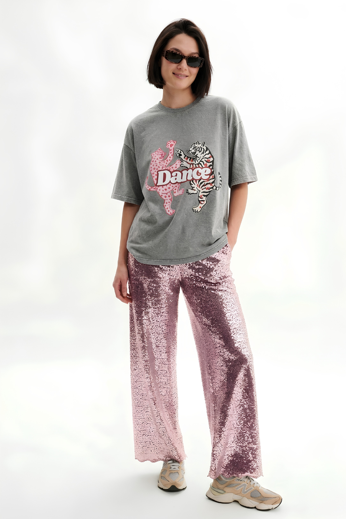 CRYSTAL SILVER SEQUIN PANTS