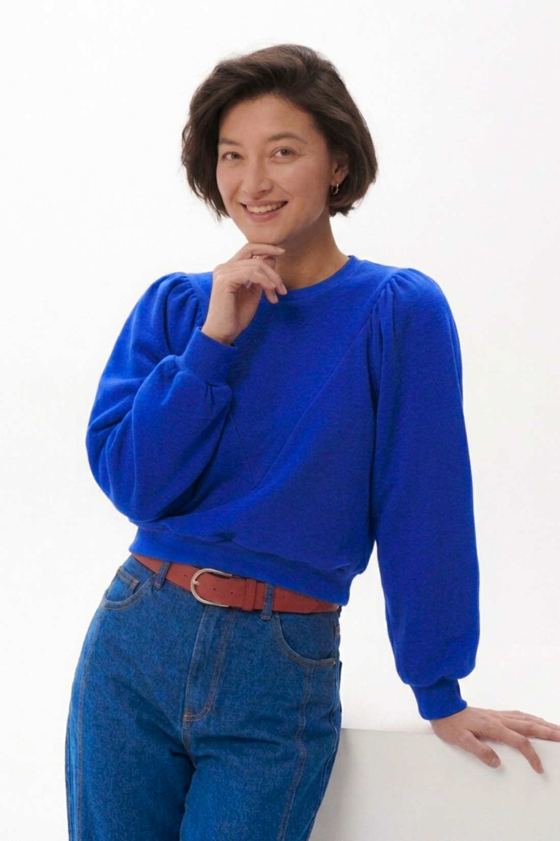 BLUZA BLUE AMORE KOBALTOWA