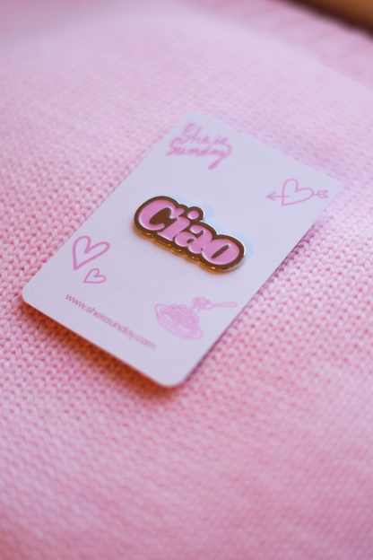 PRZYPINKA CIAO RÓŻOWA
