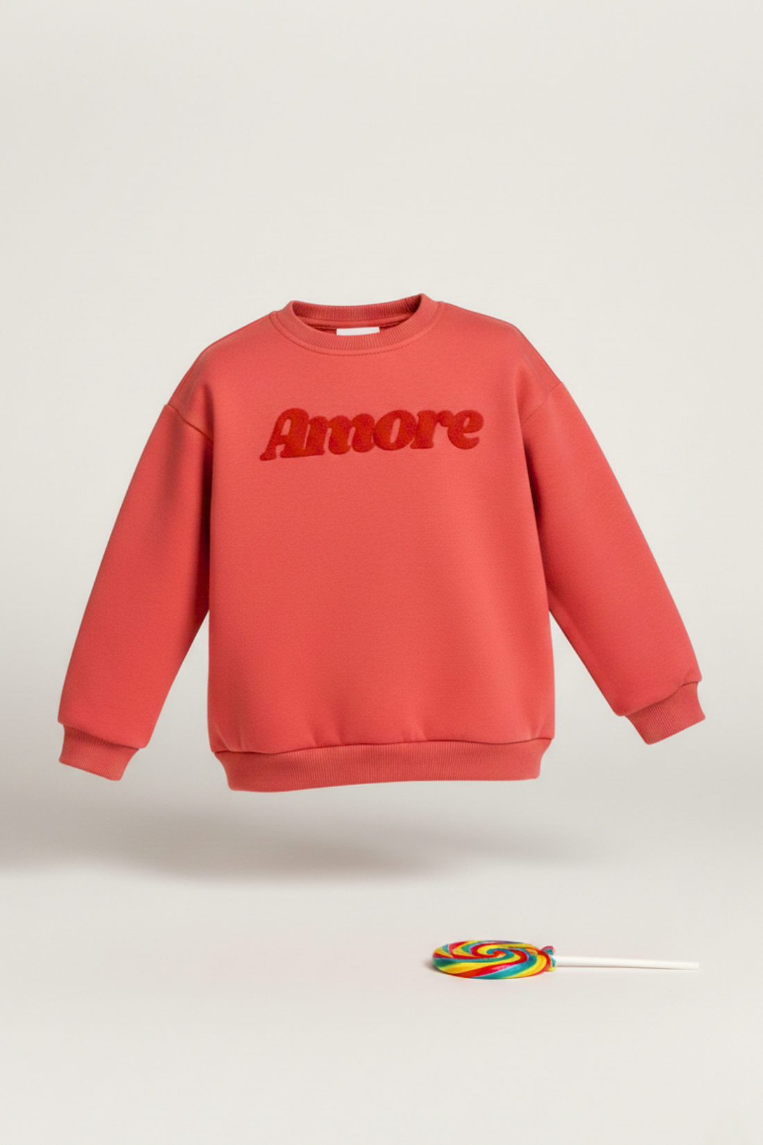 AMORE RED MINI SWEATSHIRT