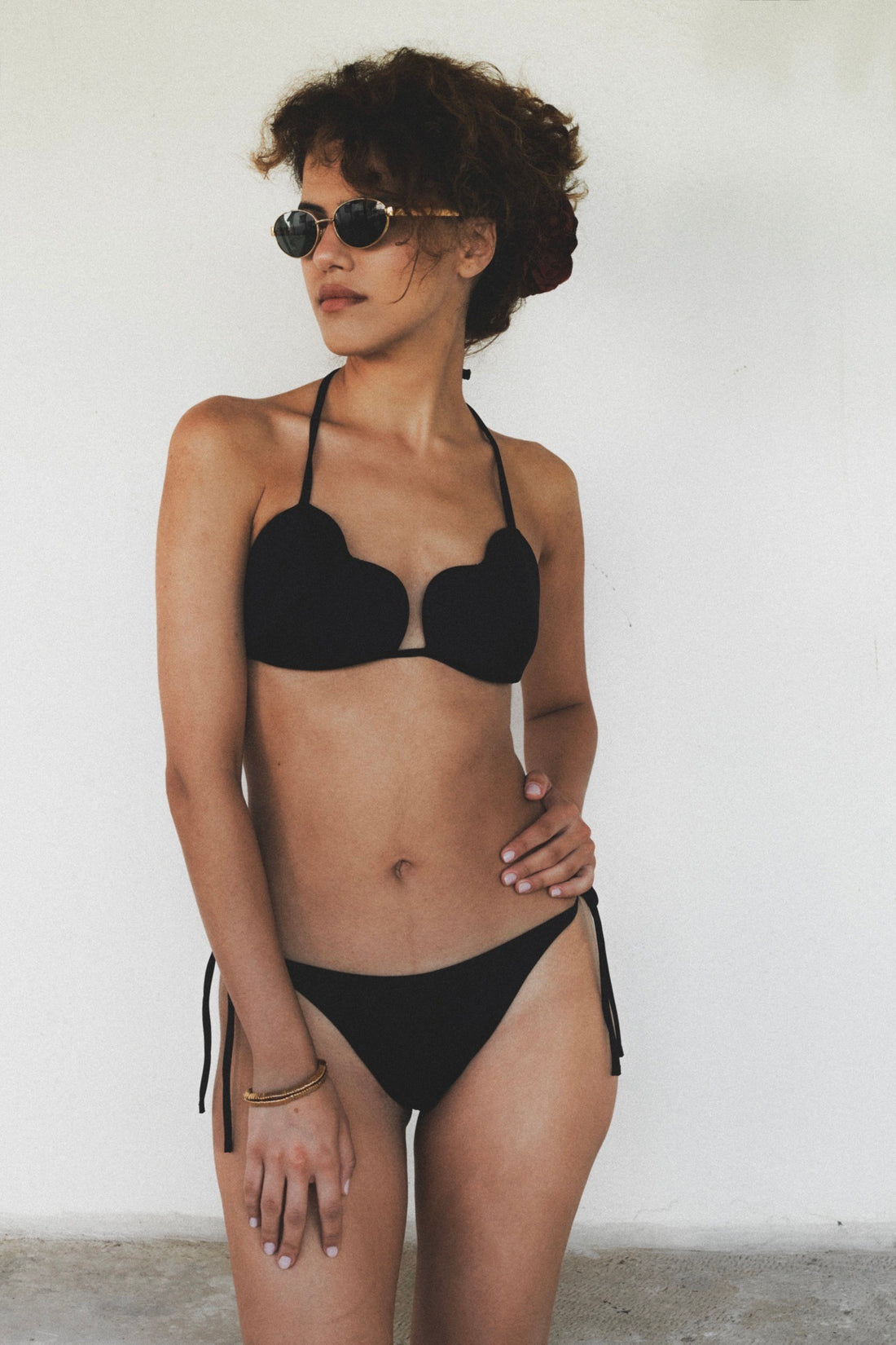 BIKINI GÓRA HEARTS CZARNY