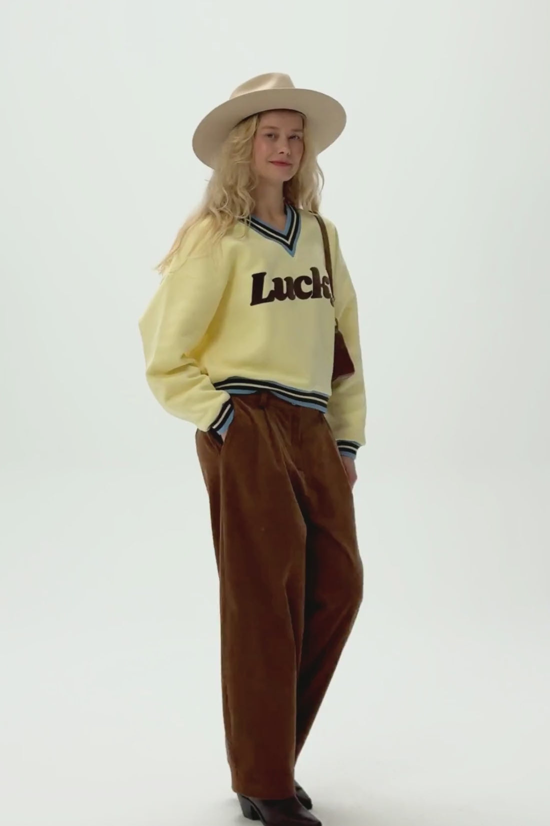 SELVAGGIA CARAMEL PANTS
