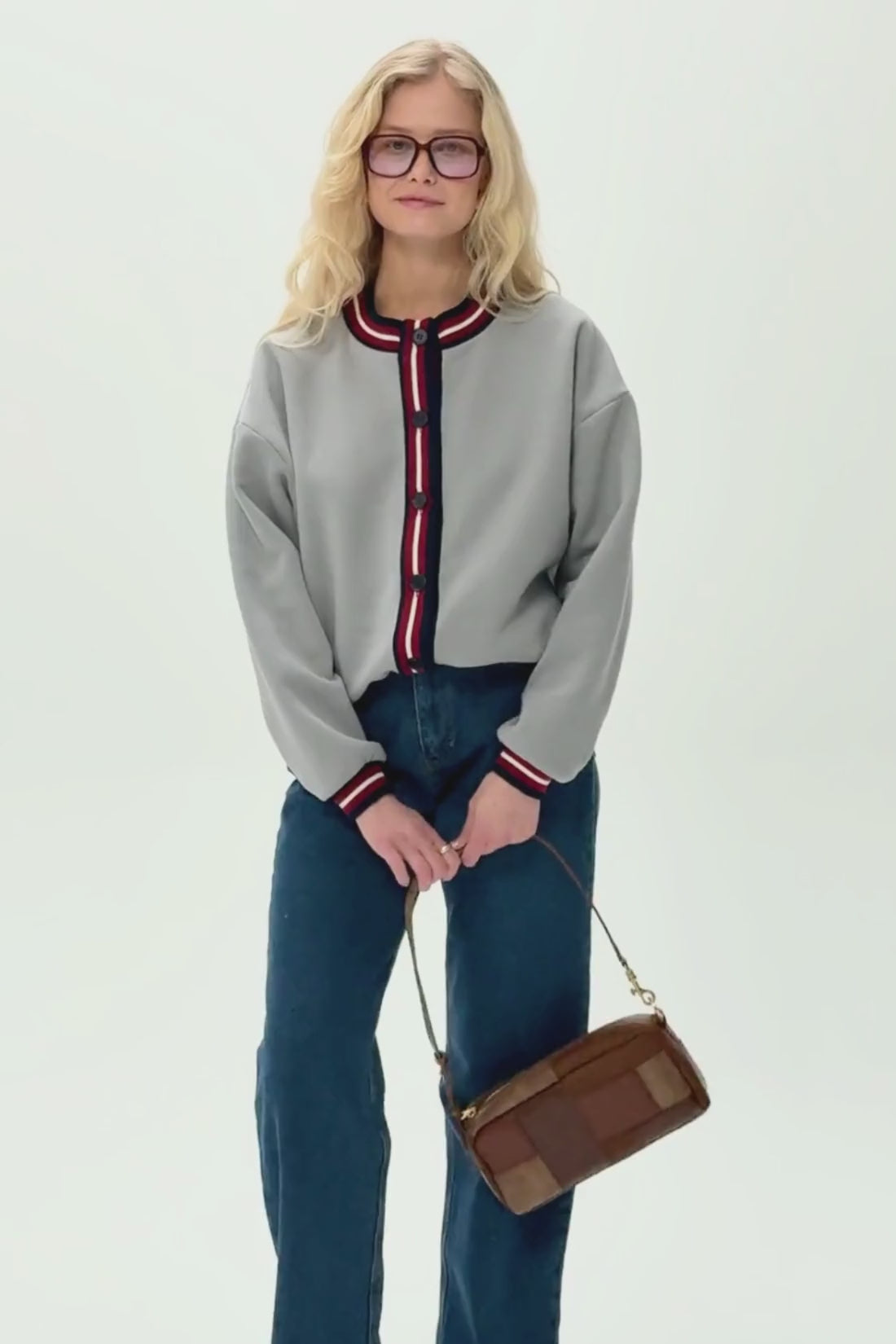 KARDIGAN MOONLIGHT SZARY