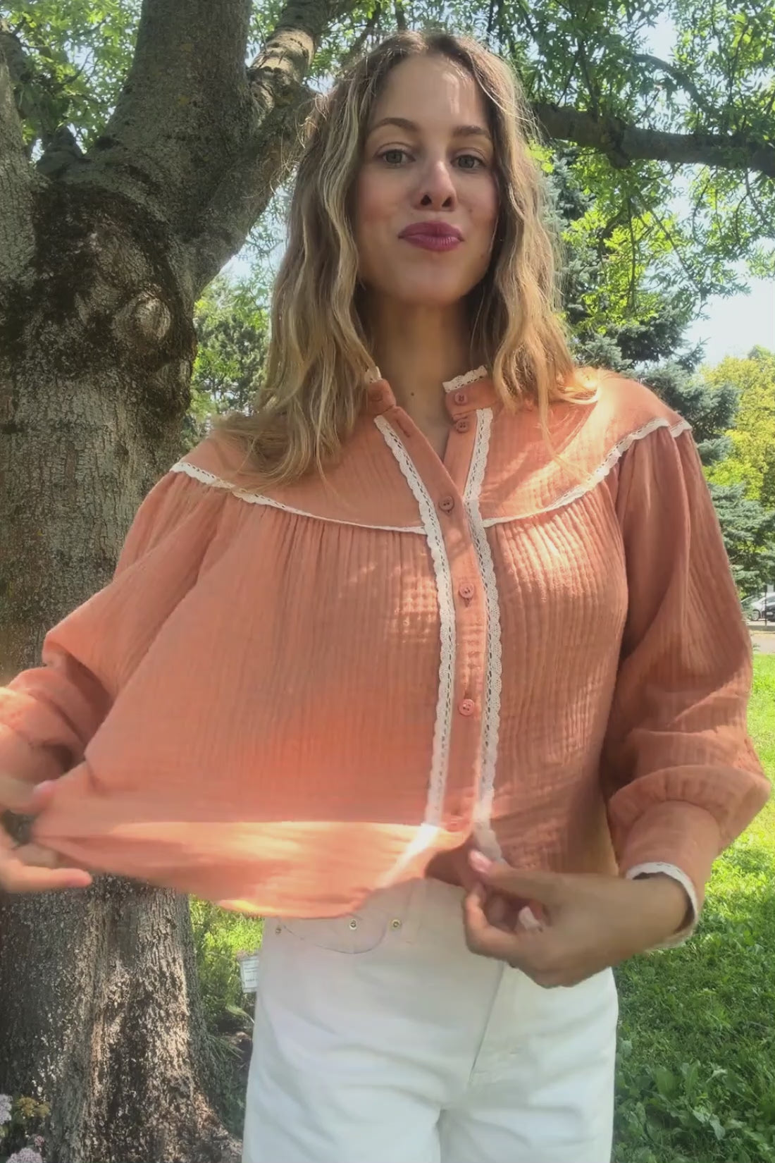 ROSITA RED PRINT SHIRT