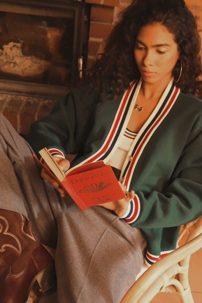 KARDIGAN PAPPAVERO ZIELONY