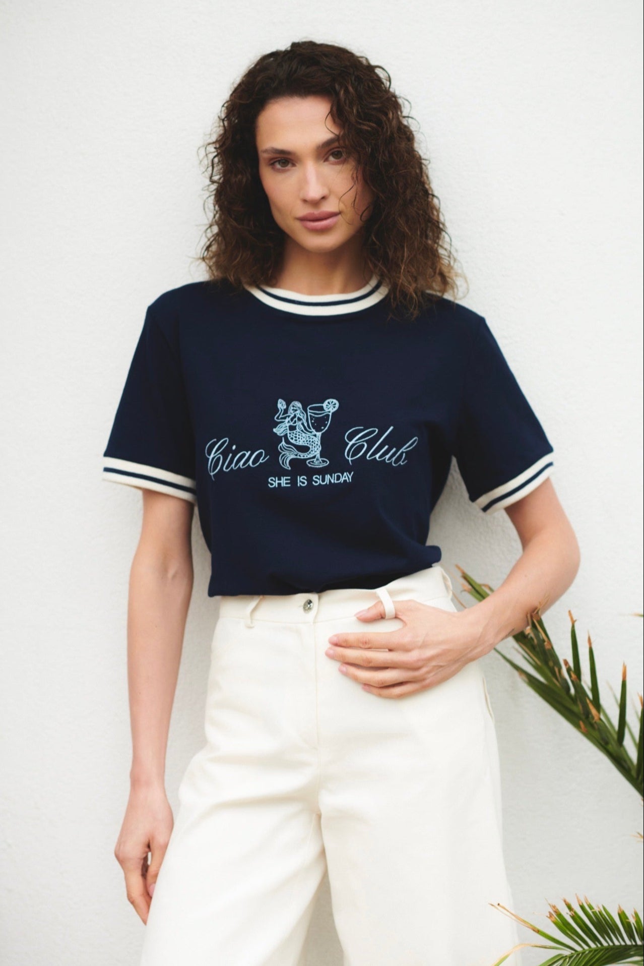 T-SHIRT CIAO CLUB GRANATOWY preorder