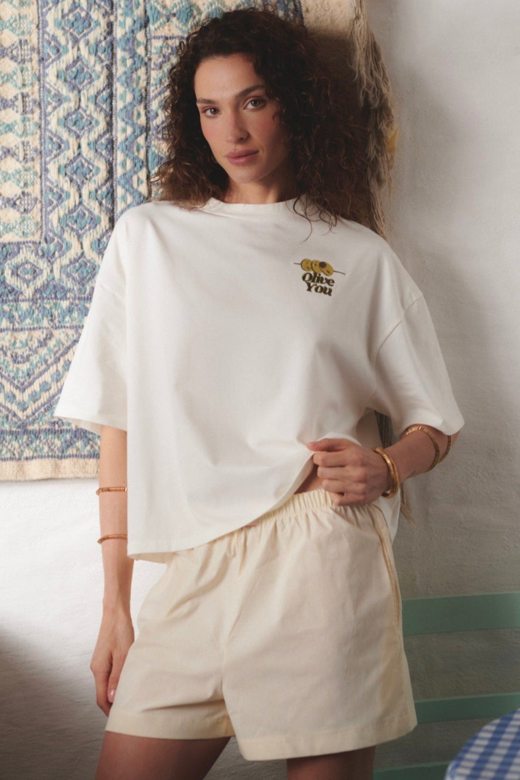 T-SHIRT OLIVE BOXY
