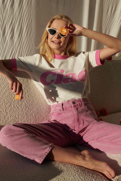 T-SHIRT CIAO PINK VACANZA