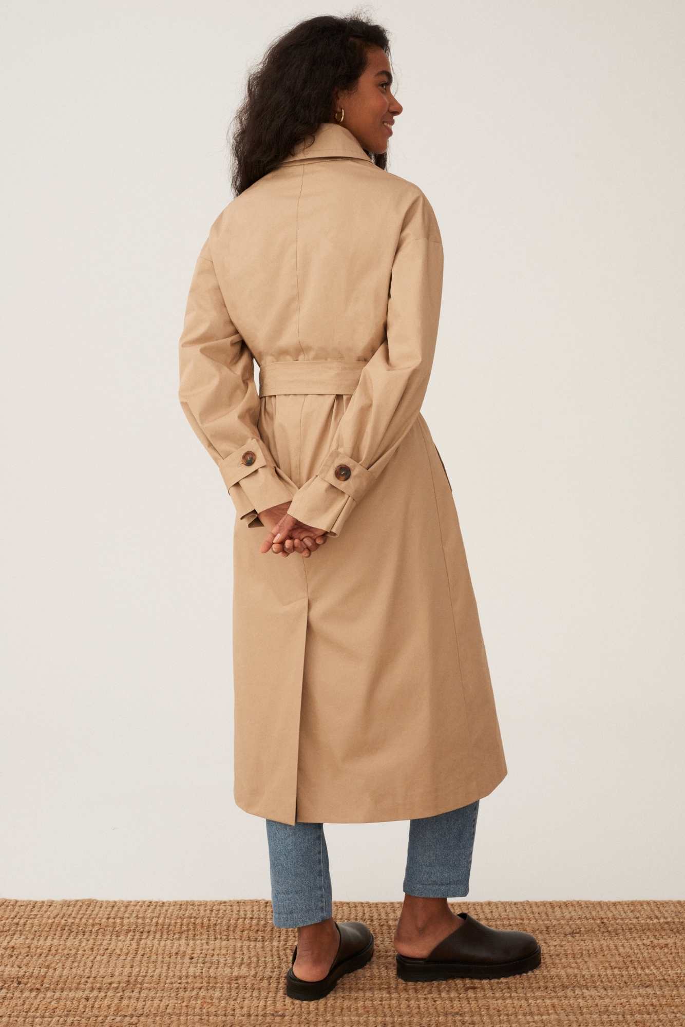 FRENCH TRENCH KAMELOWY WODOODPORNY