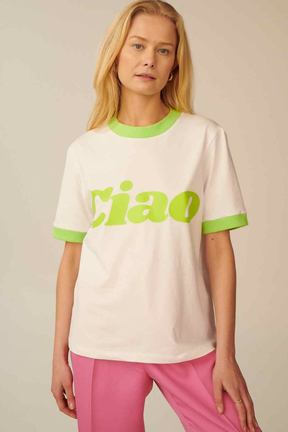 T-SHIRT CIAO LIMONKOWY